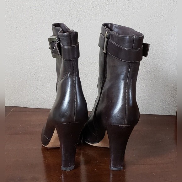 Via Spiga Women's Brown Leather Boot Size 7 M - Picture 5 of 15